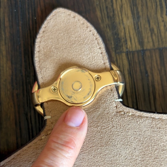 Coach Georgie Saddle Bag Crossbody with Gold Accents pebble leather - Picture 9 of 14